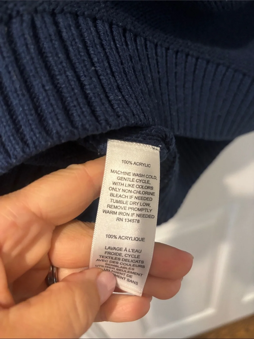 Vineyard Vines Dark Navy Cable Knit Crew Sweater